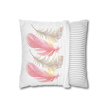 Load image into Gallery viewer, Feather  Square Pillowcase
