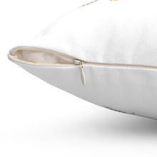 Load image into Gallery viewer, Orange Rose &quot; Diamonds &amp; Pearls&quot;  Square Pillow
