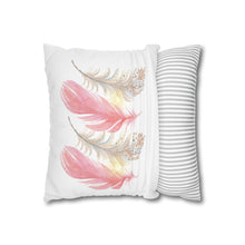 Load image into Gallery viewer, Feather  Square Pillowcase
